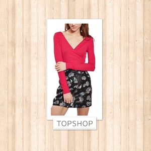 Magenta Surplice Bodysuit